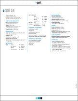 GSI 18 Portable Audiometer Data Sheet